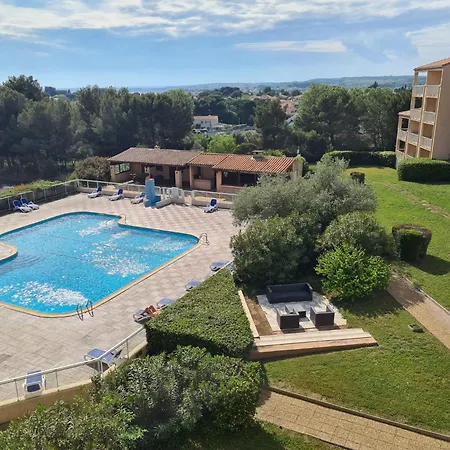 T2 Classes, Climatises, Au 2eme Et 3eme Etage Avec Ascenseur, Vue Panoramique, Parking, Piscine, Wifi Апартаменты Баларук-ле-Бен
