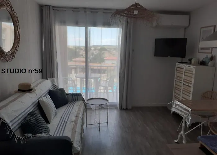 Ou T2 Climatises, Vue, Parking, Piscine, Wifi Gratuit Balaruc-les-Bains